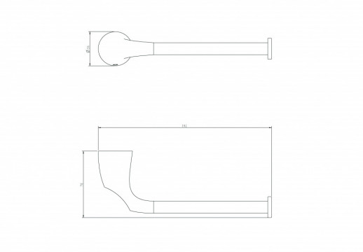Держатель туалетной бумаги RUSH Devon (DE75110)