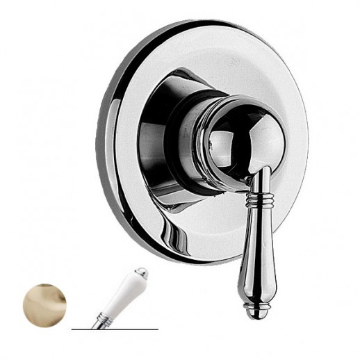 Nicolazzi Classica 3406 BZ 76 смеситель для душа (внешняя часть), бронза/ручка P.Mont Blanc