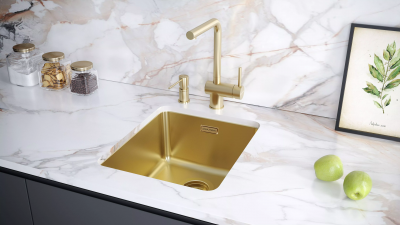 Смеситель для кухни Paulmark Spring Sp212067-LG светлое золото