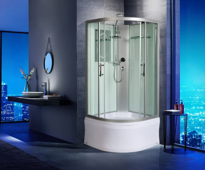 Душевая кабина WeltWasser WW500 Halle 901 90x90 10000003239 профиль хром четверть круга