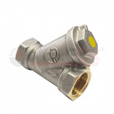 Фильтр сетчатый с никелевым покрытием угловой для газа внутр/внутр. VALFEX STANDART 15, 1/2" (VF.193.LN0.012)