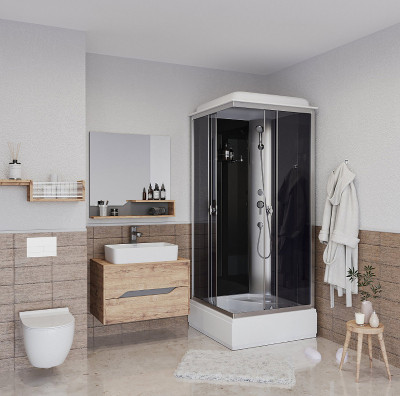 Душевая кабина Niagara Eco 90x90 E90/26Q/TN квадратная