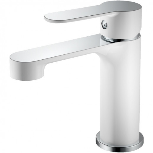 Однорычажный смеситель для раковины Haiba HB10557-8 (латунь) белый, хром