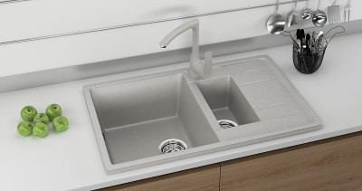 Смеситель для кухни Ulgran Classic U-005-302 высота 267 мм однорычажный песочный