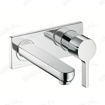 HANSGROHE Metris S смеситель для раковины, однорычажный, скрытый монтаж, излив 165 мм