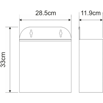Ведро для мусора WasserKRAFT K-10611 хром
