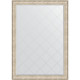 Зеркало настенное Evoform ExclusiveG 190х135 BY 4512 с гравировкой в багетной раме Виньетка серебро 109 мм  (BY 4512)