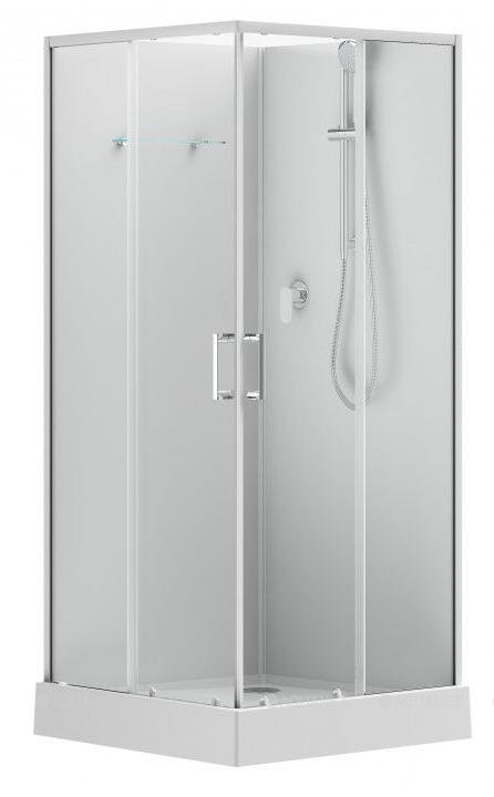 Душевая кабина Aquanet Passion EVO S Квадрат White 90x90, набор квадратная (00281963)