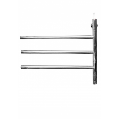 ТЕРА ПСН-87-01 электрический полотенцесушитель Игла поворотный с греющим кабелем 450х500, хром
