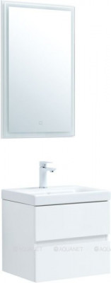 Комплект мебели для ванной Aquanet Беркли 50 белый глянец 2 ящика (00306356)