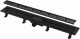 Водоотводящий желоб с порогами для перфорированной решетки, черный-мат AlcaPlast APZ10BLACK-750M  (APZ10BLACK-750M)