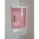 Угловой шкафчик для ванной Primanova белый с прозрачно-розовой дверцей, S05, 17,5х17,5х44 см пластик M-S05-22  (M-S05-22)