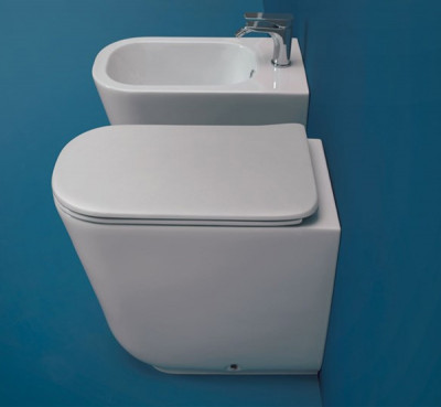 Биде напольное Kerasan Tribeca 5120 с одним отверстием под смеситель