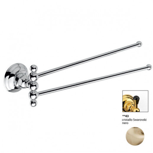 Nicolazzi Classica 1482 BZ 43 полотенцедержатель двойной, бронза
