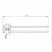Nicolazzi Classica 1482 BZ 43 полотенцедержатель двойной, бронза