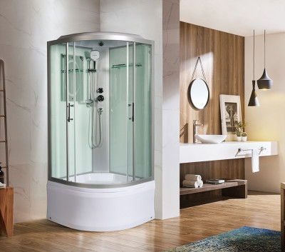 Душевая кабина WeltWasser WW500 Halle 802 80x80 10000003241 профиль хром четверть круга