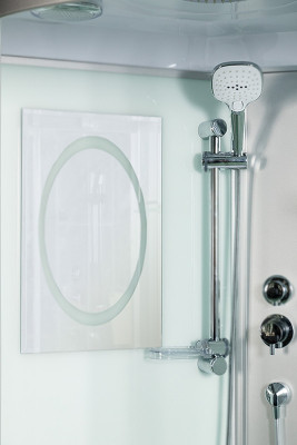 Душевая кабина WeltWasser WW500 Halle 802 80x80 10000003241 профиль хром четверть круга