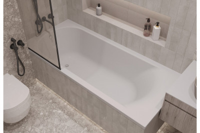 Ванна акриловая (ППУ) Relisan EcoPlus Селена Гл000025995 170x70 прямоугольная 210 л