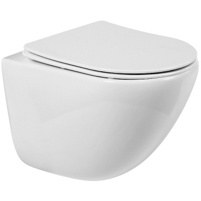 Унитаз с инсталляцией BelBagno Amanda BB051CHR/BB051SC/BB002-80/BB014-SR-BIANCO с сиденьем микролифт и белой клавишей смыва