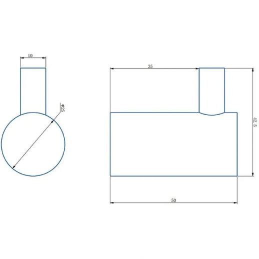 Крючок Haiba HB8405-4 (нерж сталь) бронза