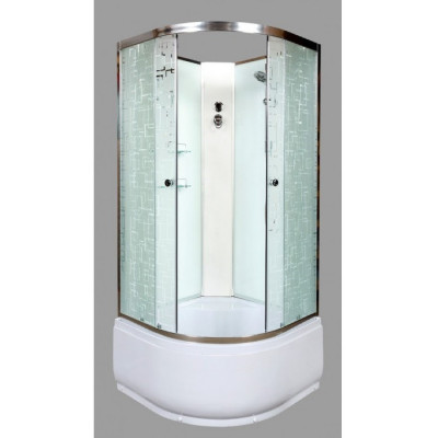 Душевая кабина Deto ЕМ 4580 N 80х80 см без крыши и гидромассажа