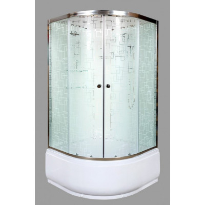 Душевая кабина Deto ЕМ 4580 N 80х80 см без крыши и гидромассажа