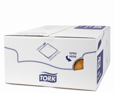 Салфетки Tork LinStyle, Premium, 39х39 см, 1 сл, 50 листов, оранжевые
