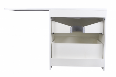 Тумба Style Line Даллас 140 L с раковиной над стиральной машиной, белая