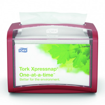 Диспенсер настольный Tork Xpressnap, N4, 155х201х150 мм, красный