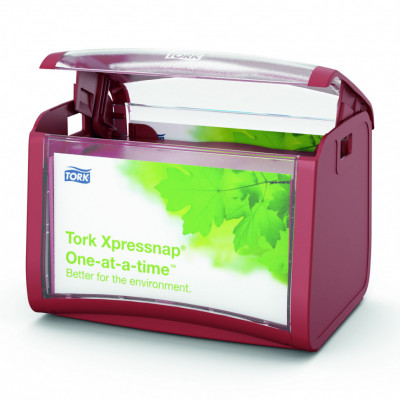 Диспенсер настольный Tork Xpressnap, N4, 155х201х150 мм, красный