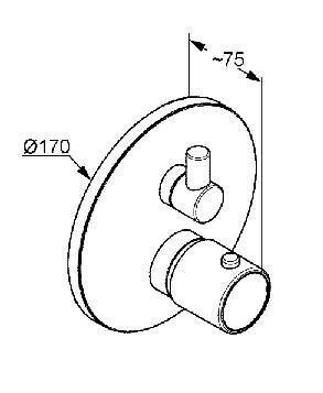 Смеситель для душа KLUDI O-CEAN хром 388250545