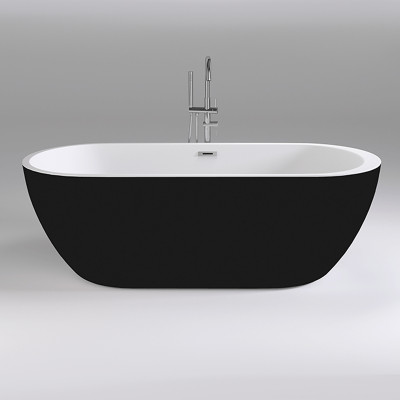 Ванна акриловая Black&White Black Swen 170x80 105sbbl без гидромассажа овальная