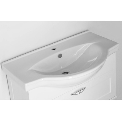 Раковина накладная Sanita Luxe Classic Luxe 80 CLS80SLWB01 белая полукруглая