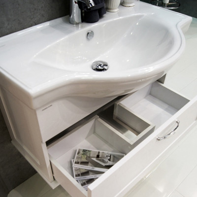 Раковина накладная Sanita Luxe Classic Luxe 80 CLS80SLWB01 белая полукруглая