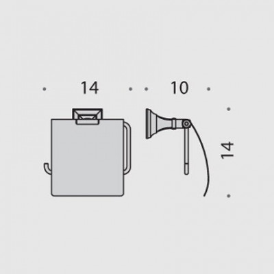 COLOMBO Portofino B3291 бумагодержатель закрытый