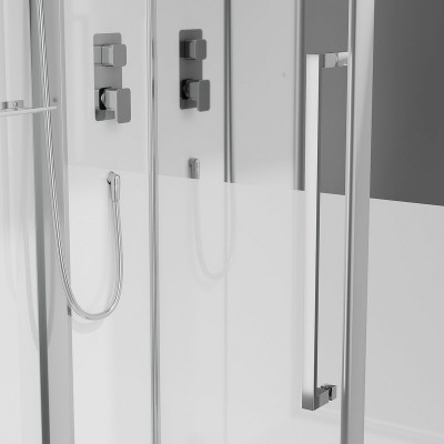 Душевая кабина Black&White Galaxy G8895 100х100 889500 с паром форма призма