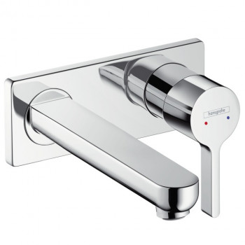 HANSGROHE Metris S смеситель для раковины, однорычажный, скрытый монтаж, излив 225 мм