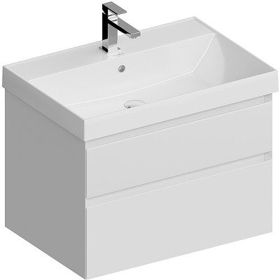 Тумба под раковину Kerama Marazzi Cubo 70 CUB.70.2\WHT.M подвесная белая матовая