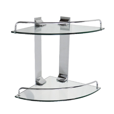 GFmark 10101 / 10102 / 10103 стеклянная полка угловая, хром