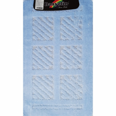 GFmark одинарный коврик для ванной КВАДРАТЫ 55х90 см, полиэстер