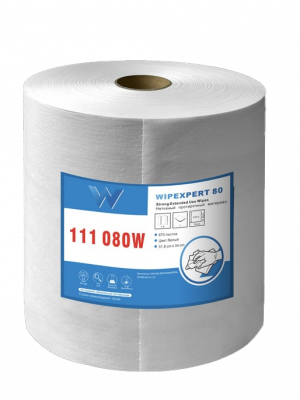 Протирочный материал Wipexpert X 80 в рулоне, белый, 870 листов