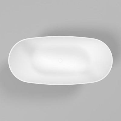 Ванна овальная WHITECROSS Onyx D 160x75 белый мат иск. камень (0207.160075.200)