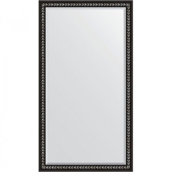 Зеркало напольное Evoform Exclusive Floor 199х100 BY 6148 с фацетом в багетной раме Черный ардеко 81 мм