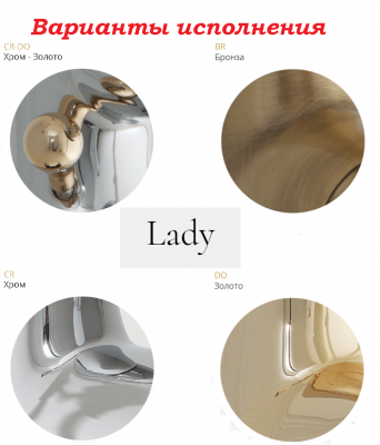 MIGLIORE Lady 18848 смеситель для ванны с душем, золото