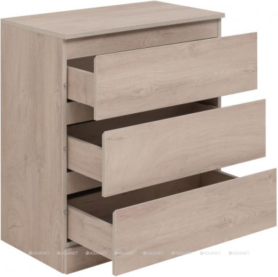 Комод для ванной Aquanet Сканди 700x400 Дуб эдгрейн 3 ящика (00302549)