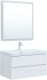 Комплект мебели для ванной Aquanet Беркли 80 белый глянец 2 ящика (00306360)  (00306360)