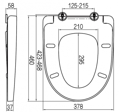 AM.PM Awe C117852WH сиденье для унитаза с микролифтом, белое (распродажа)