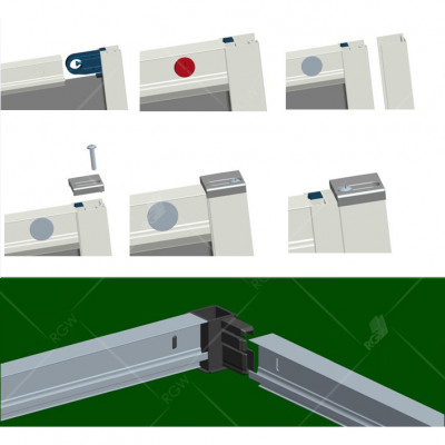 Душевой уголок RGW CL-54B Classic 900x900 мм полукруглый стекло прозрачное профиль черный (32095499-14)