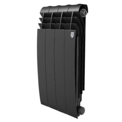 Радиатор алюминиевый Royal Thermo Biliner Alum 500 Noir Sable, 4 секции RTBANS50004