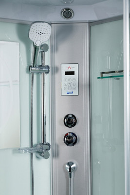 Душевая кабина WeltWasser WW500 Halle 804 80x80 10000003247 профиль хром четверть круга